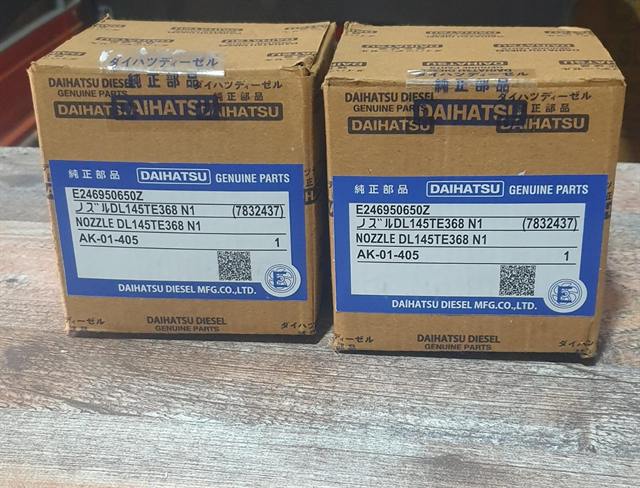 Two factory-sealed boxes of Daihatsu genuine fuel nozzles DL145TE368 N1